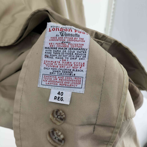 ロンドンフォグ LONDON FOG 70-80S USA製 ライナー付 ステンカラー コート メンズ US:40
